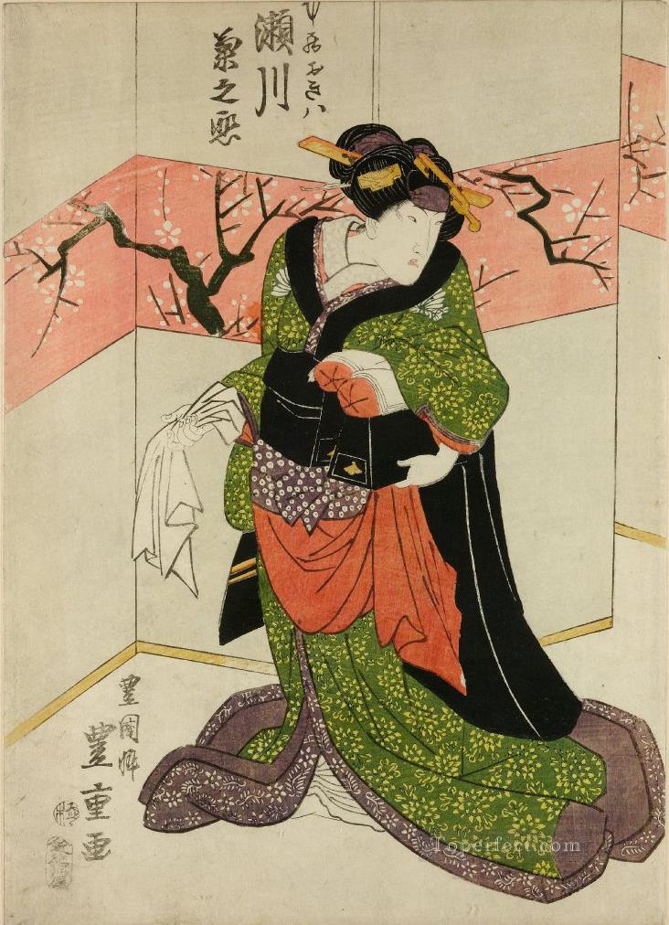 segawa kiku no jo okiwa 1825 Utagawa Toyokuni Japonés Pintura al óleo